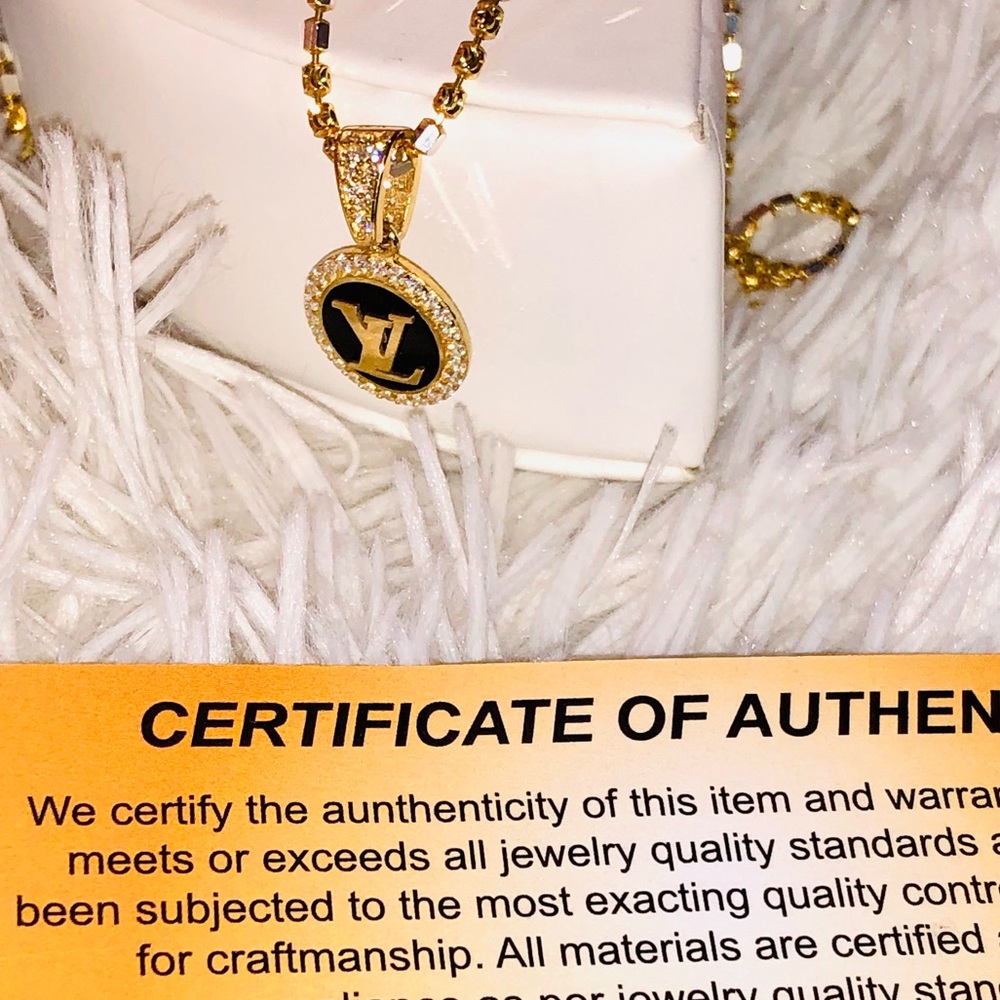 10k solid gold luxury designer pendant, 100% real gold, best Christmas gift ever - Picture 7 of 11